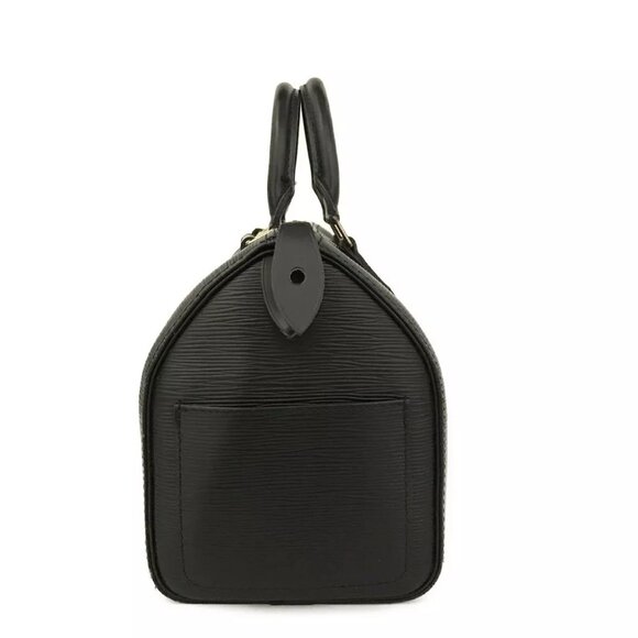 💎✨Authentic✨ Louis Vuitton Black Epi Leather Speedy 30 Satchel Bag - Picture 4 of 16